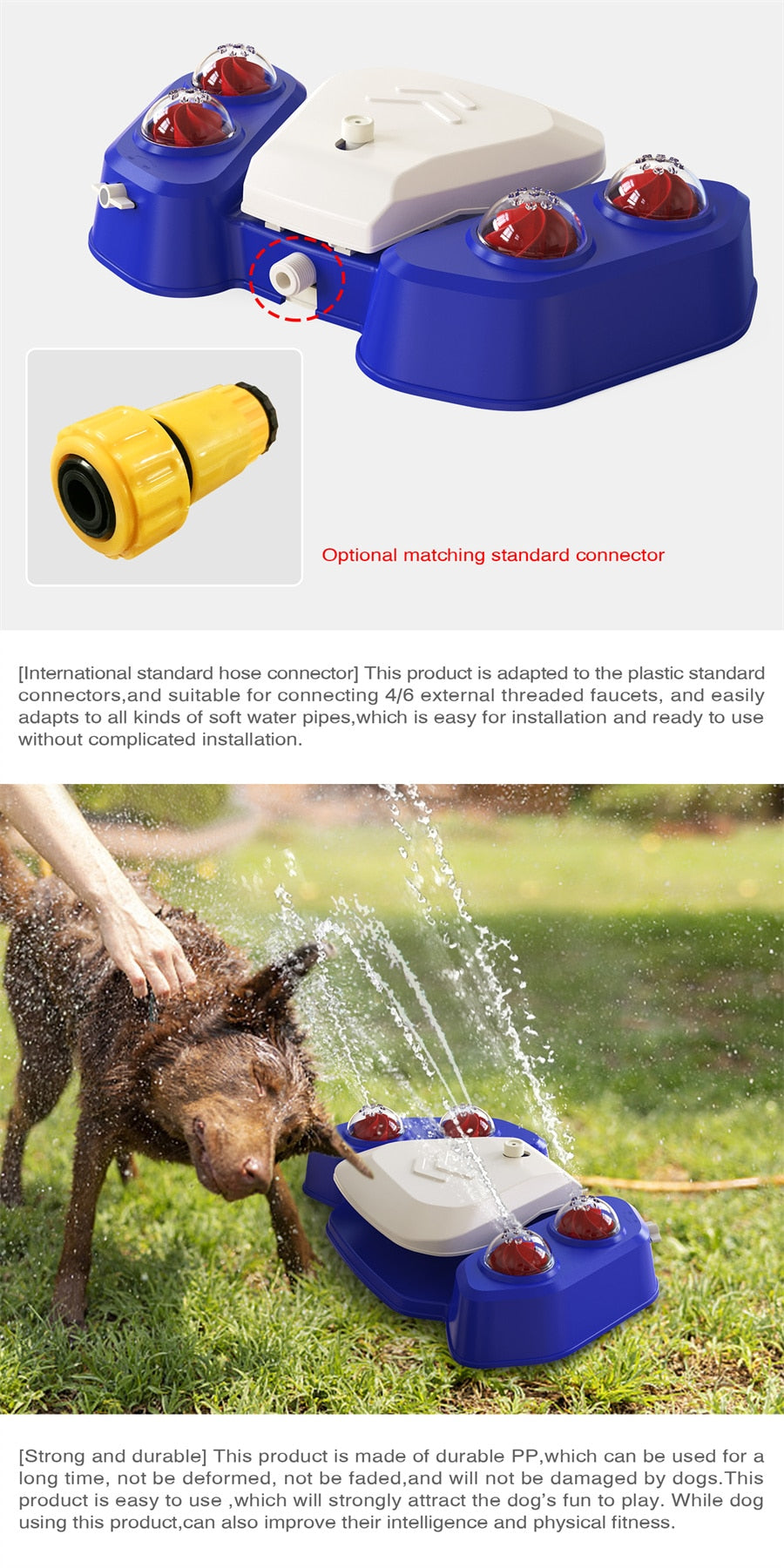 Outdoor Dog Water Sprinkler