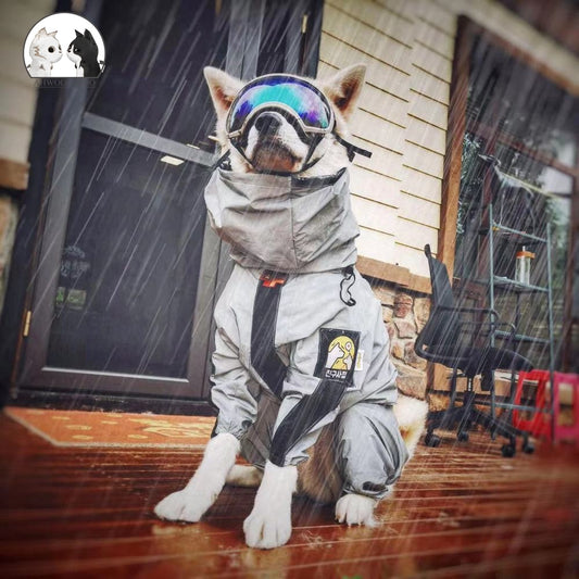 Reflective All-weather Waterproof Dog Rain Coat