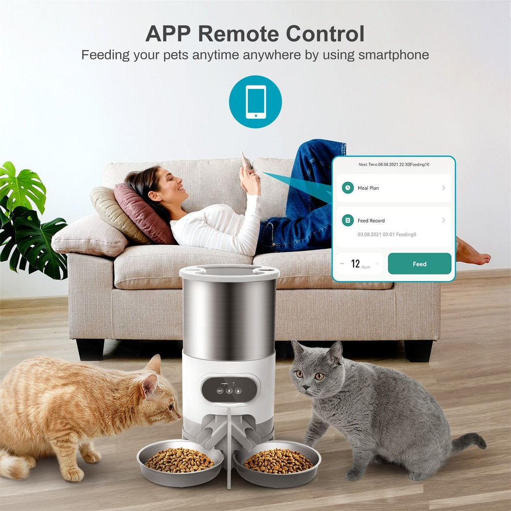 Tuya Smart APP Pet Feeder Cat And Dog Food Automatic Dispenser